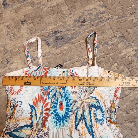 Cotton floral midi dress - Picture 12 of 12